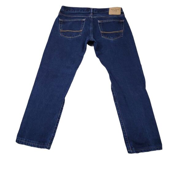 READ Abercrombie Men's 30 x 26.5 Boys Straight Leg Button Fly Dark Wash Jeans - Picture 2 of 11